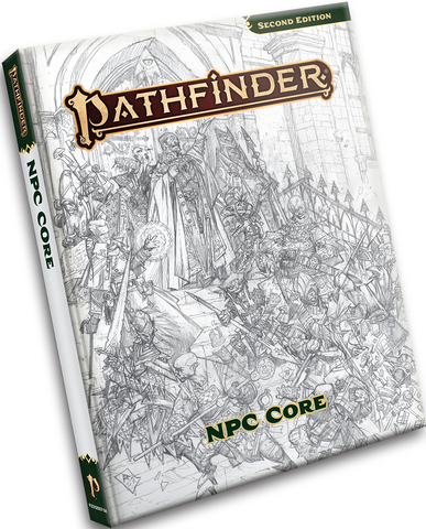 Pathfinder RPG 2E: NPC Core Sketch Cover (VO)